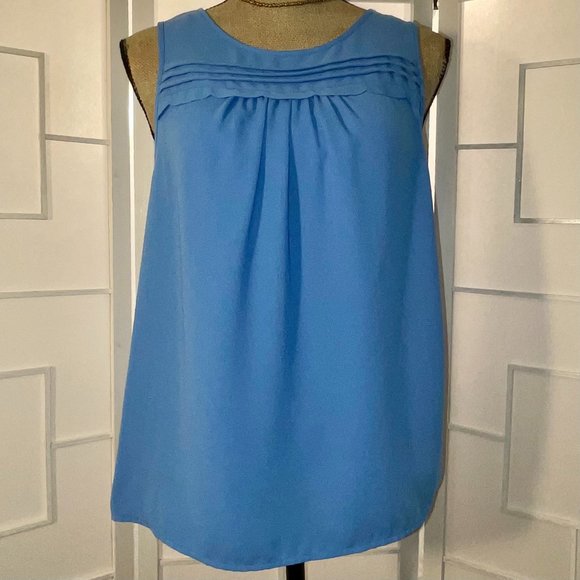 Elle Periwinkle Blue Sleeveless Top - Picture 6 of 15